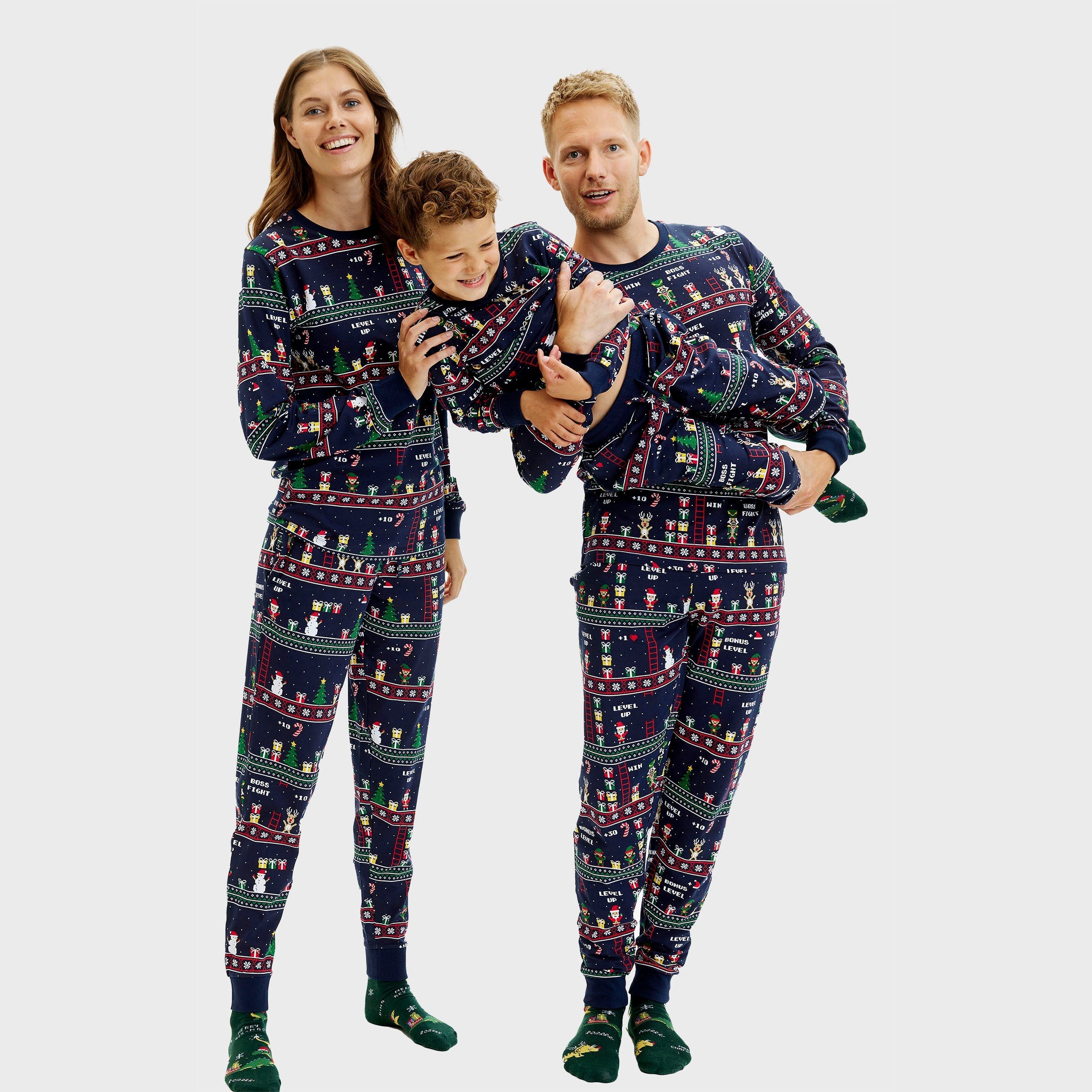 Vintage gamer kerstpyjama - Heren.