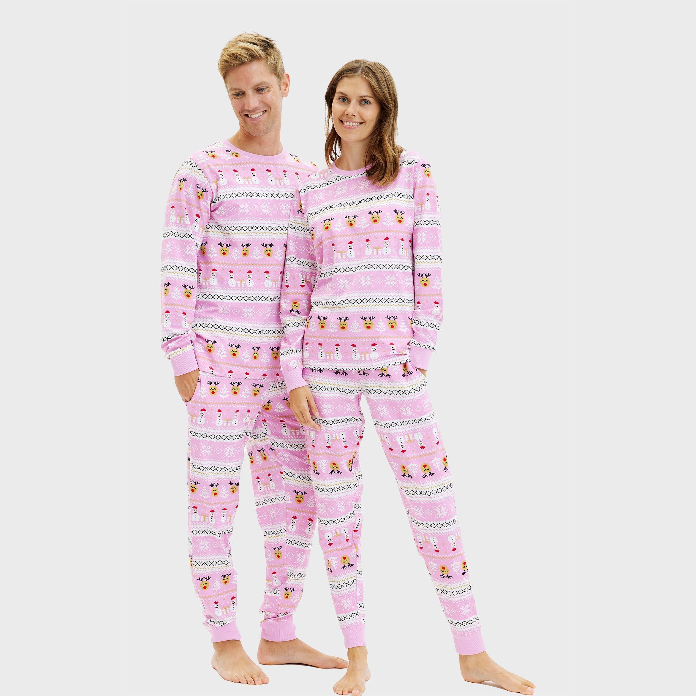 Ultieme kerstpyjama roze - Dames.