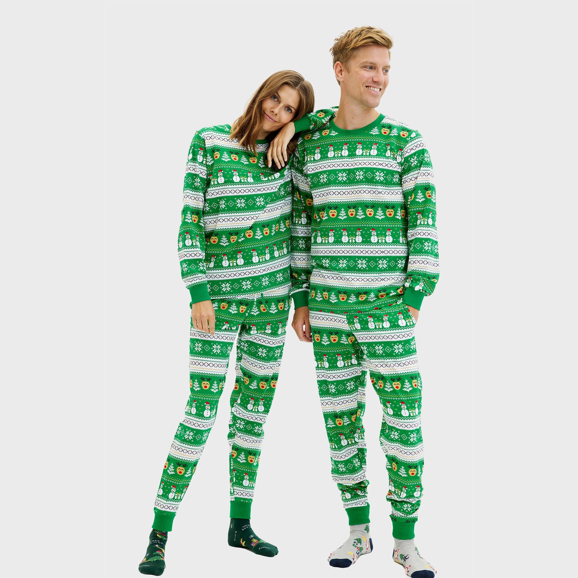 Ultieme kerstpyjama groen - Dames.