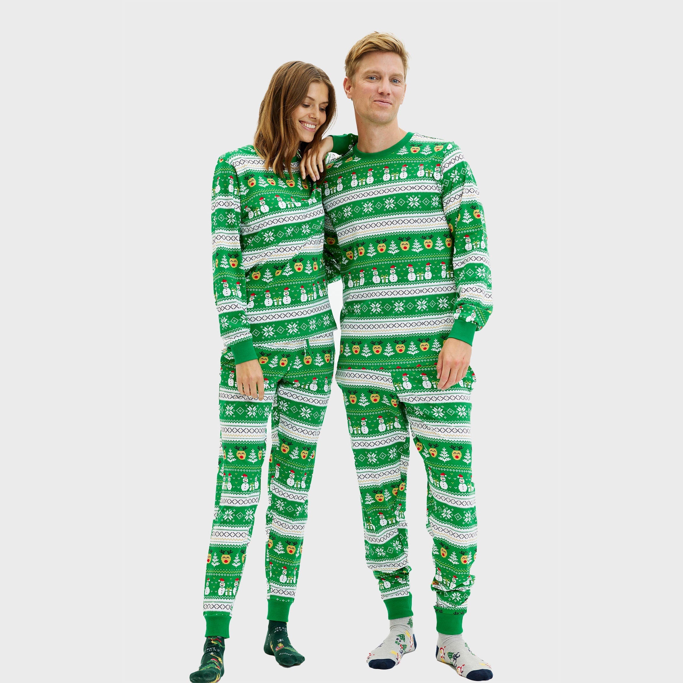 Ultieme kerstpyjama groen - Dames.