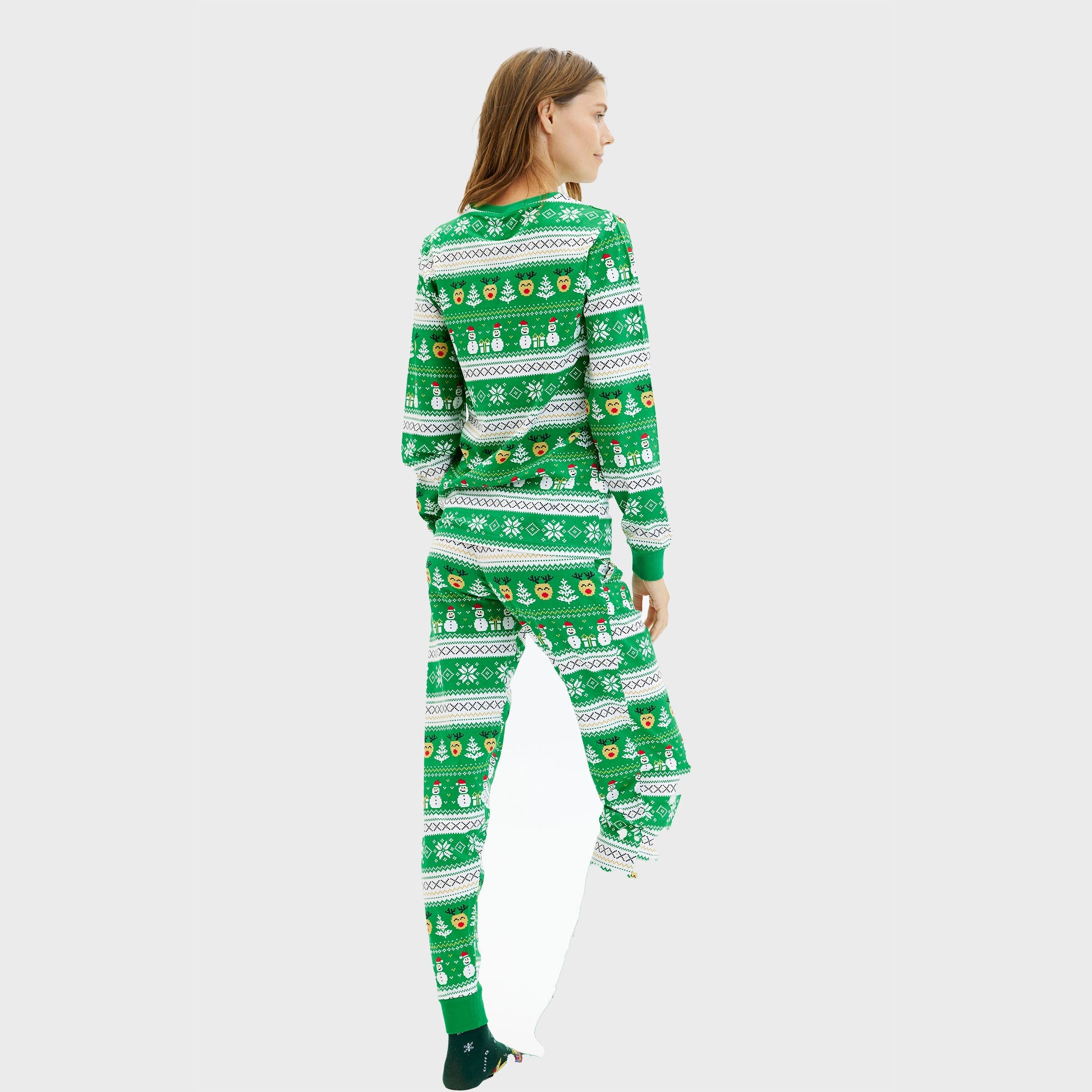Ultieme kerstpyjama groen - Dames.