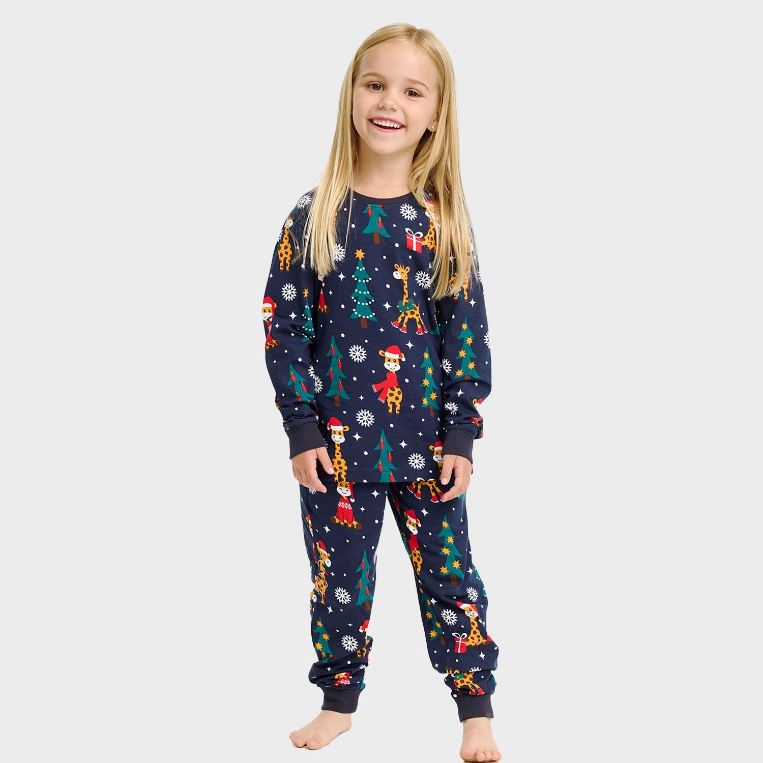 De giraffen kerstpyjama – Kinderen