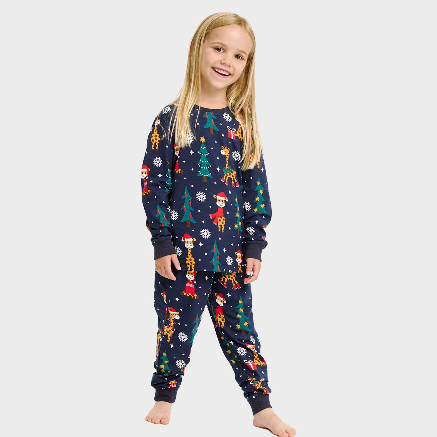 De giraffen kerstpyjama – Kinderen