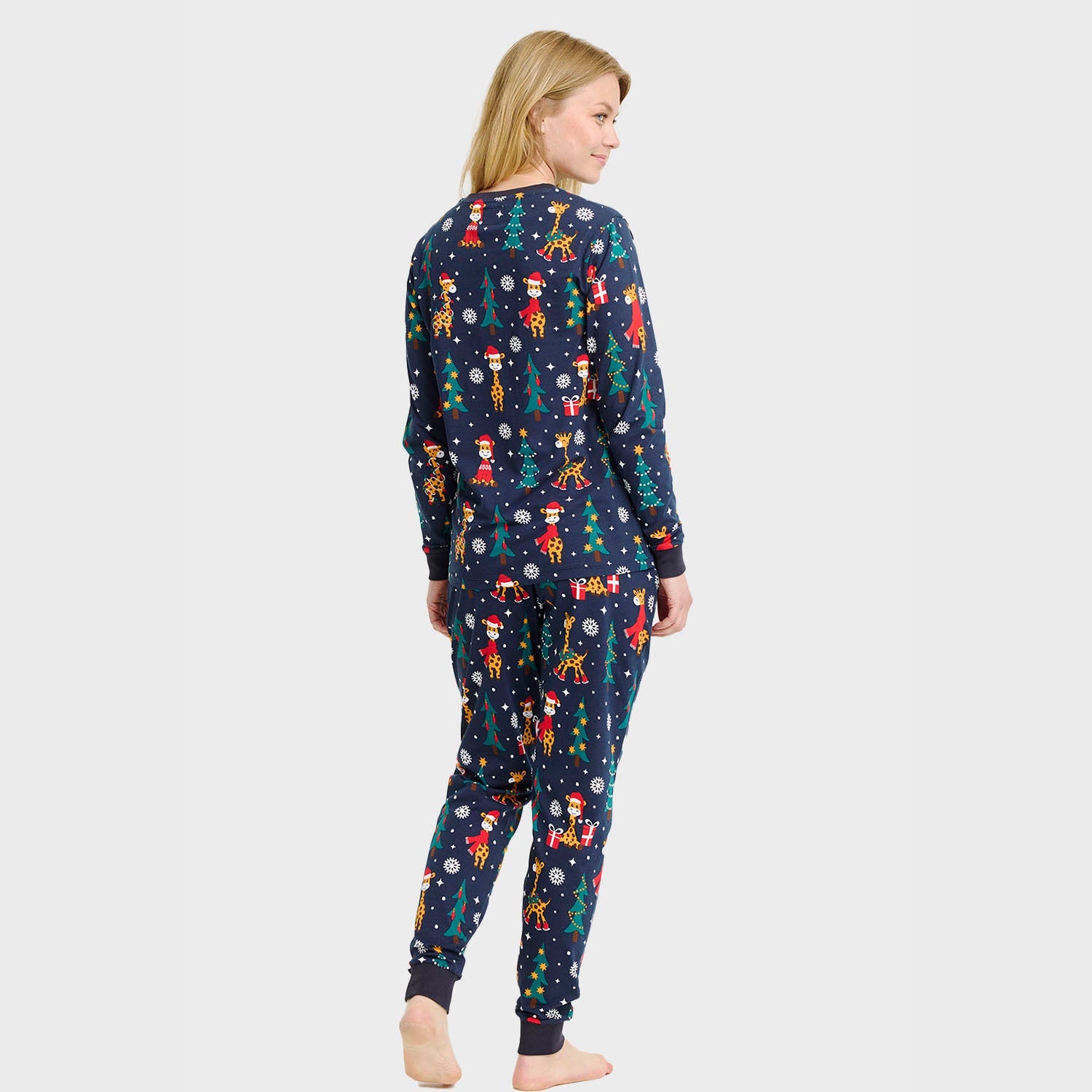De giraffen kerstpyjama – Dames