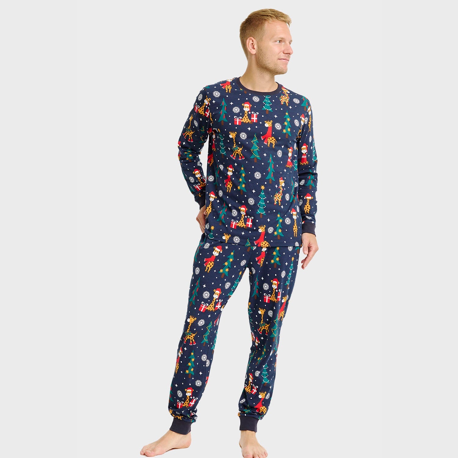 De giraffen kerstpyjama – Heren