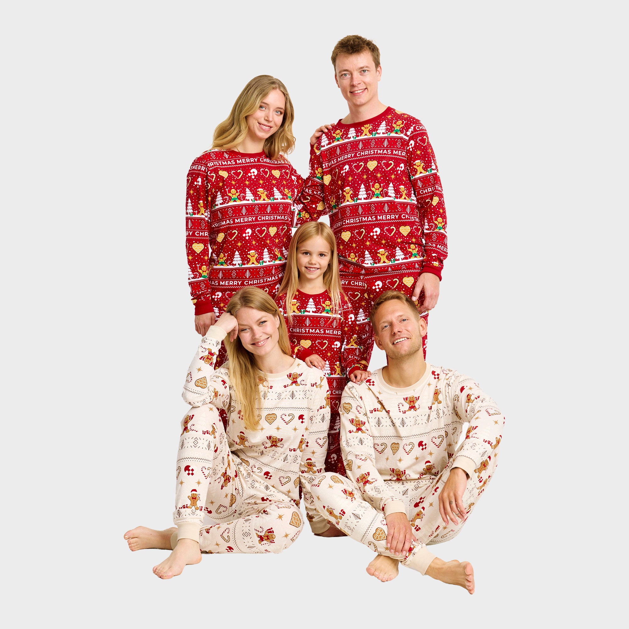 Christmas Cookie kerstpyjama rood – Kinderen
