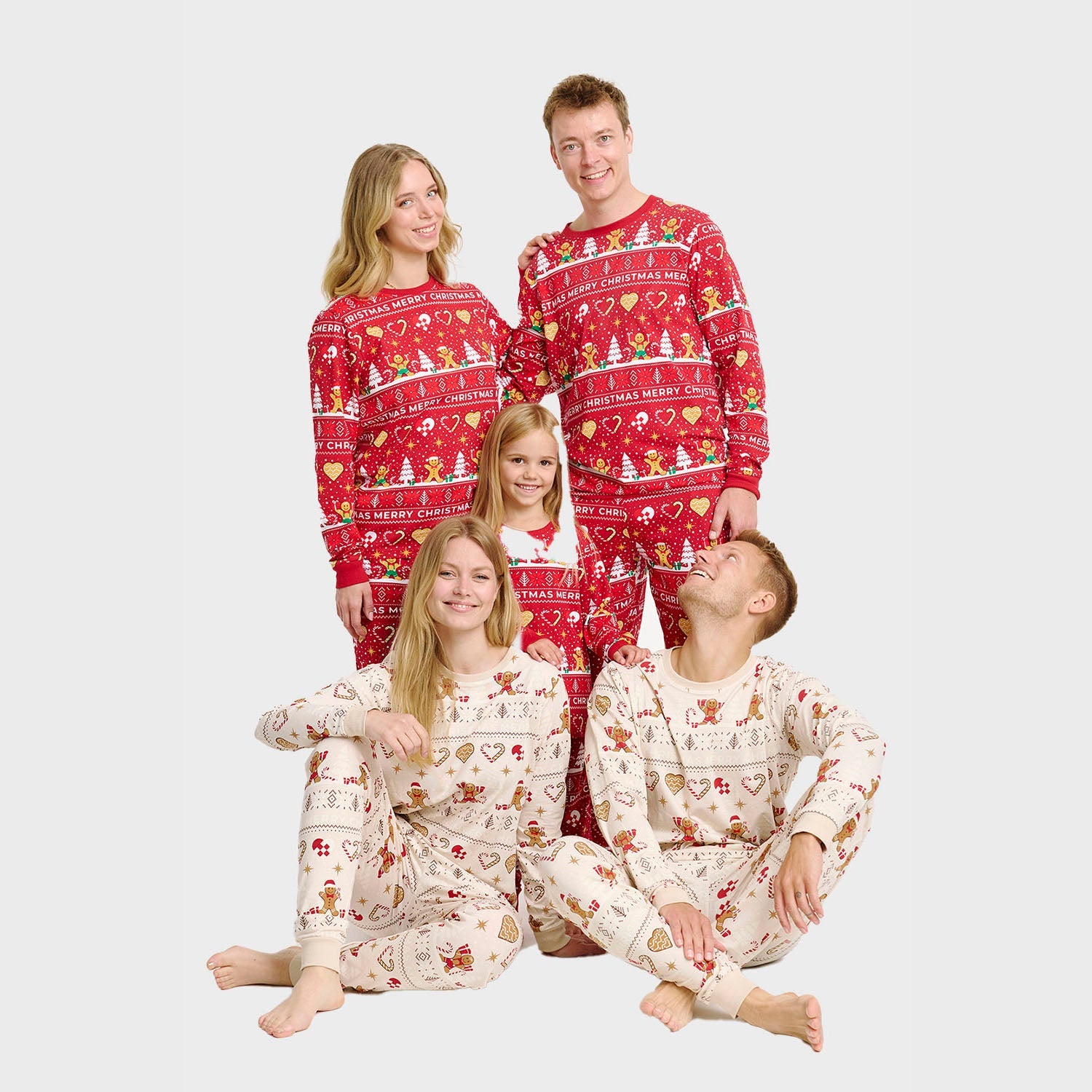 Christmas Cookie kerstpyjama rood – Heren