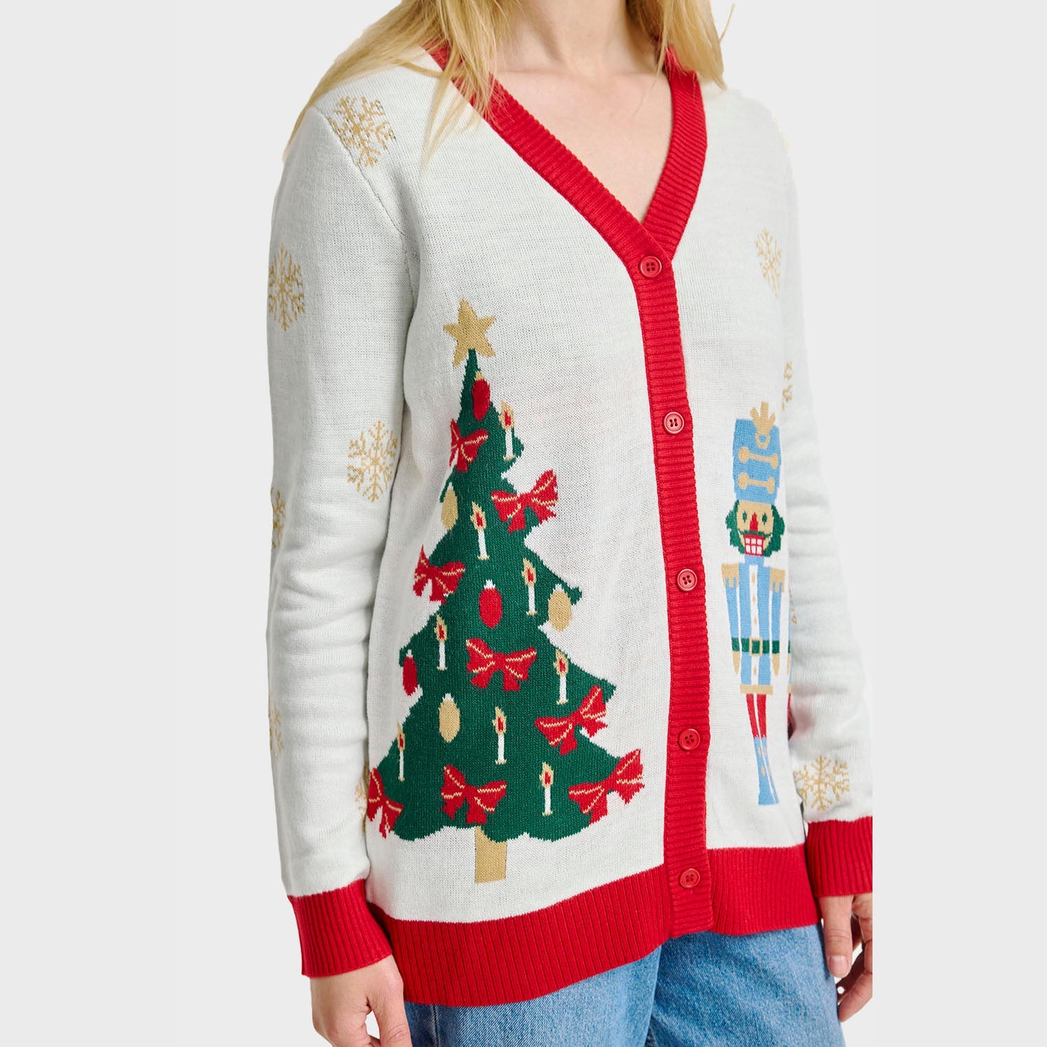 The Nutcracker kerstcardigan – Dames