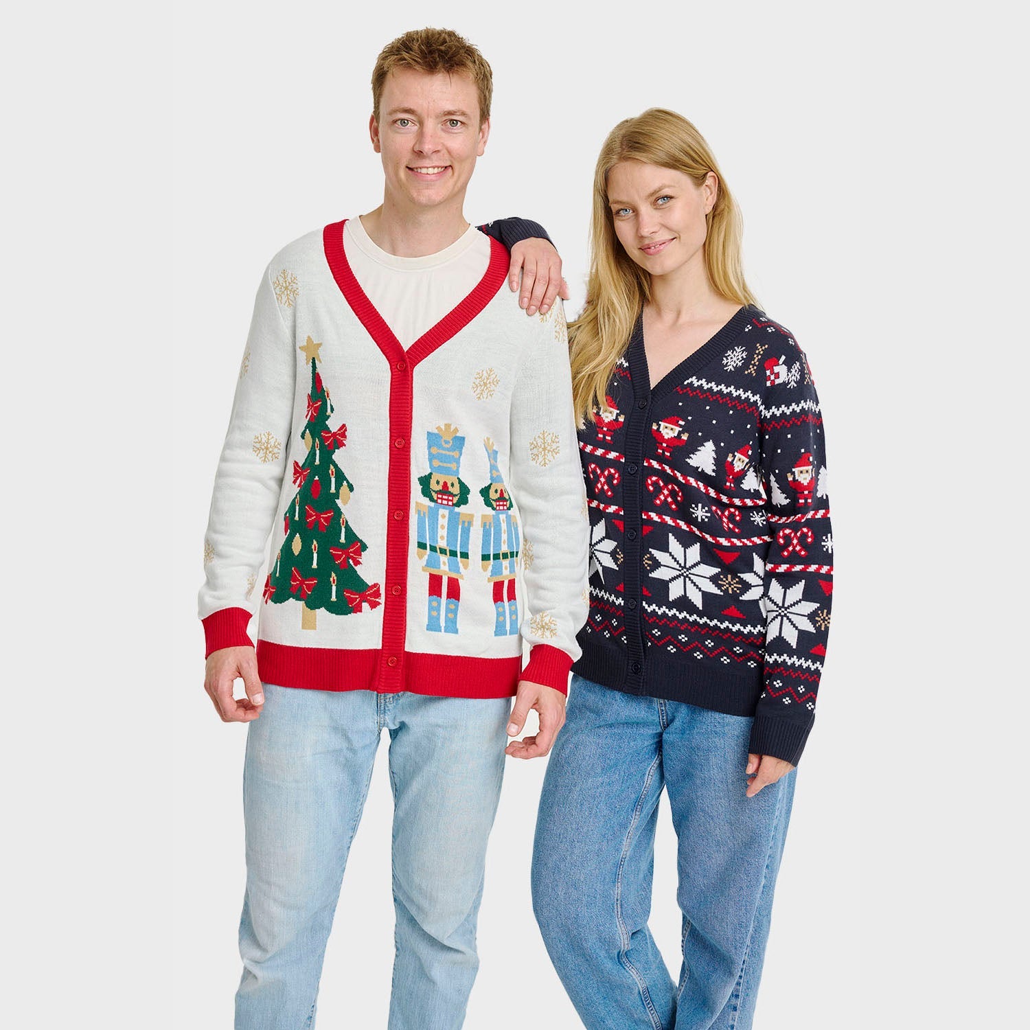 Santa’s kerstcardigan – Dames