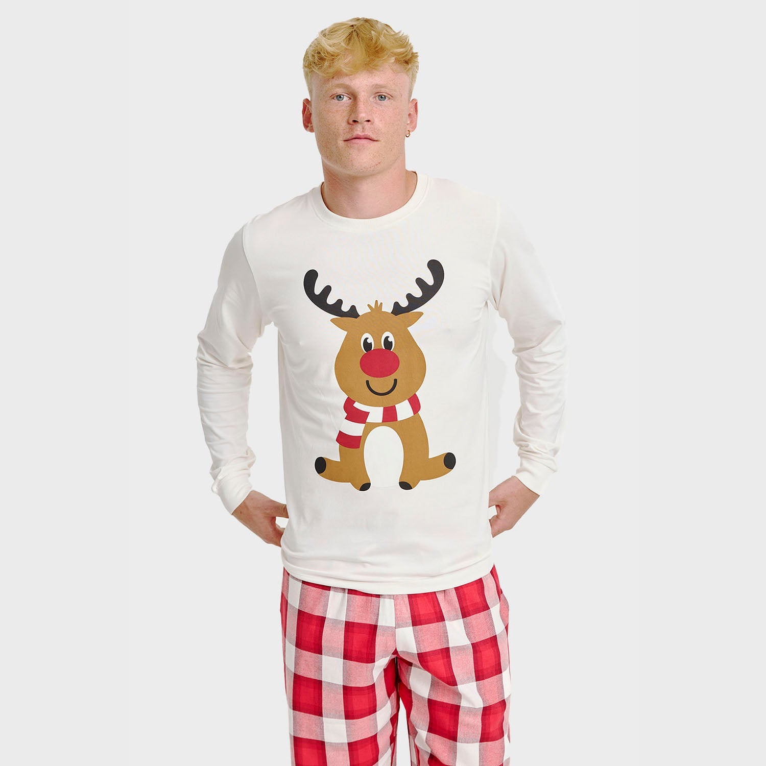 The Reindeer pyjama-top – Heren