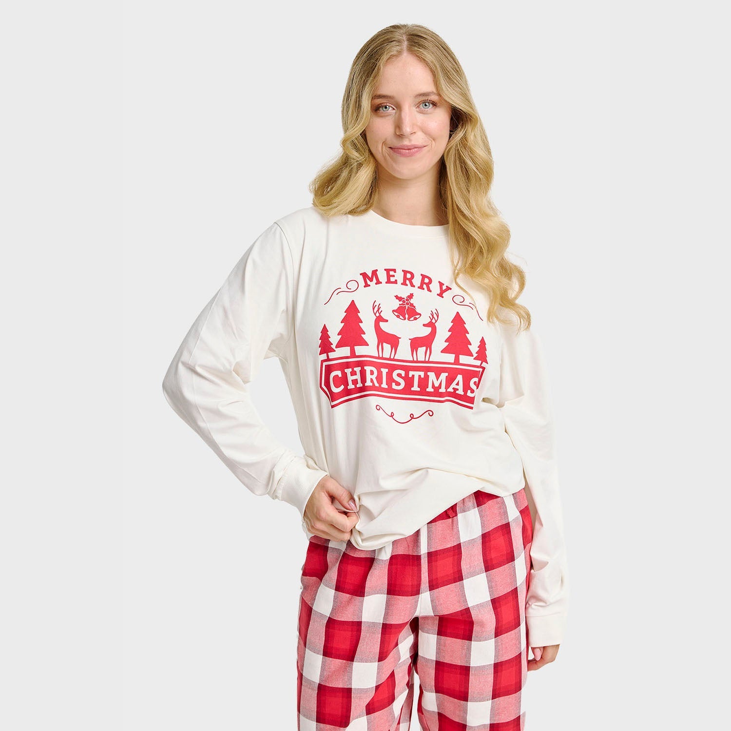 The Merry Christmas pyjama-top – Dames