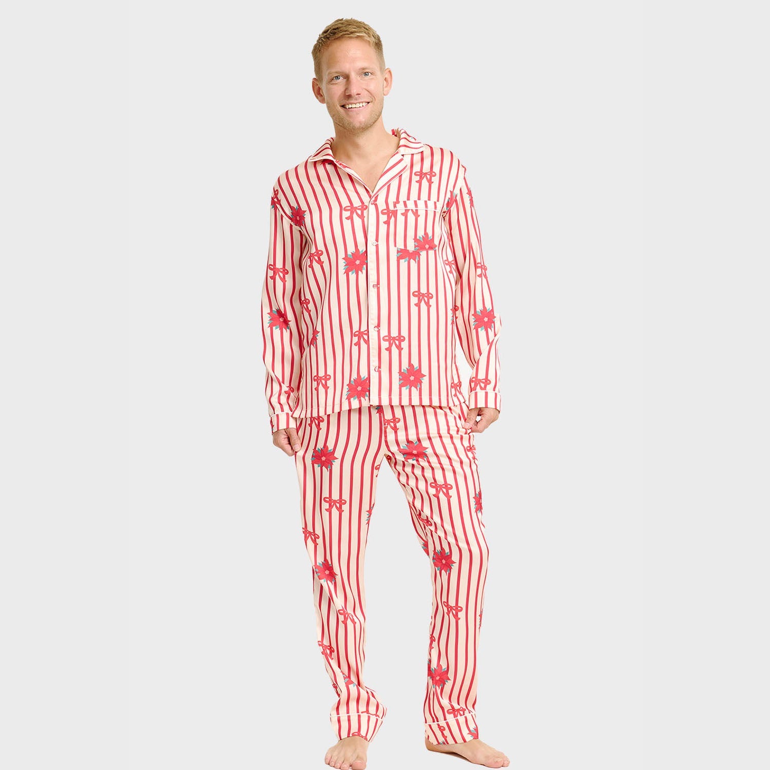 Satijnen pyjama – Heren