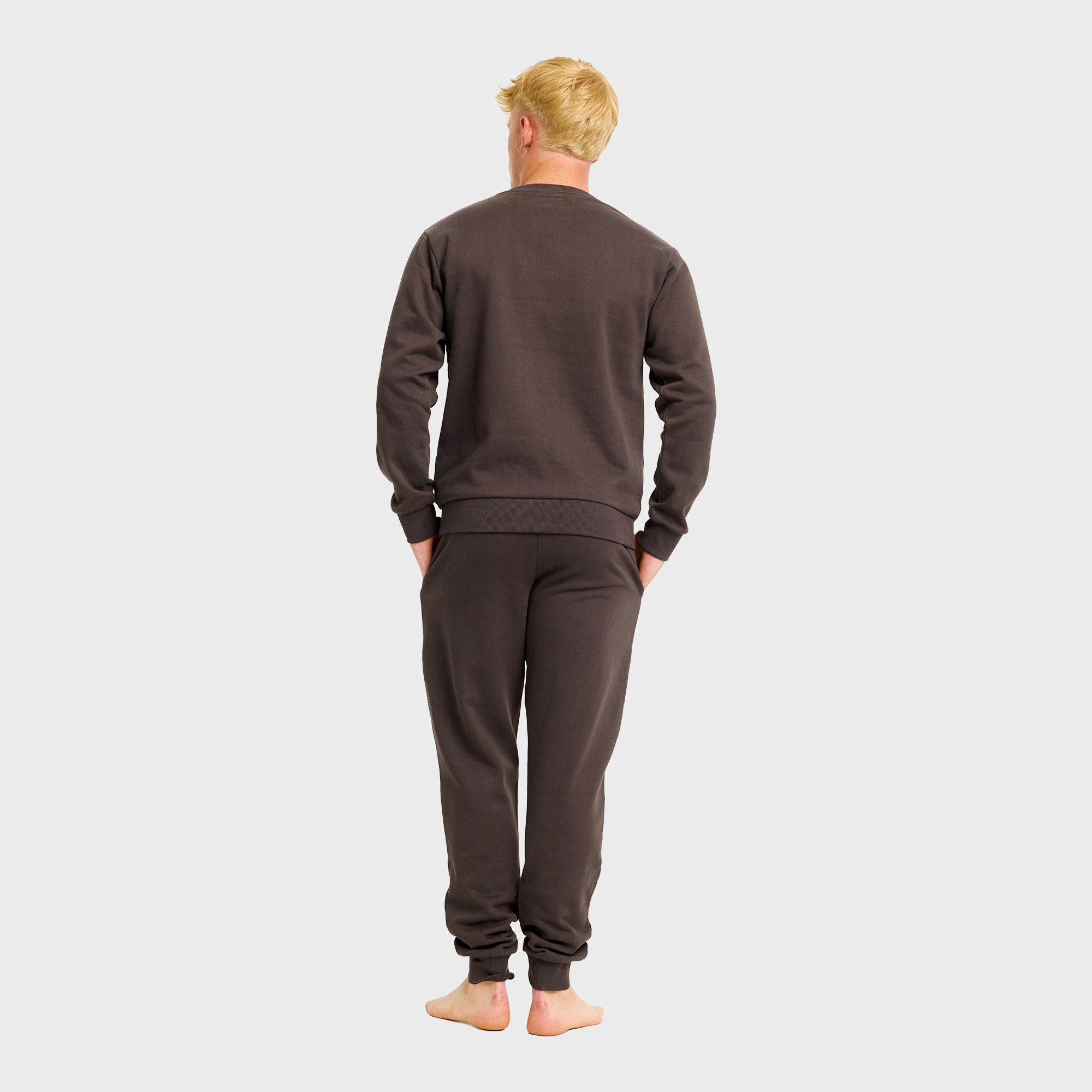 Sweatset bruin - Heren.