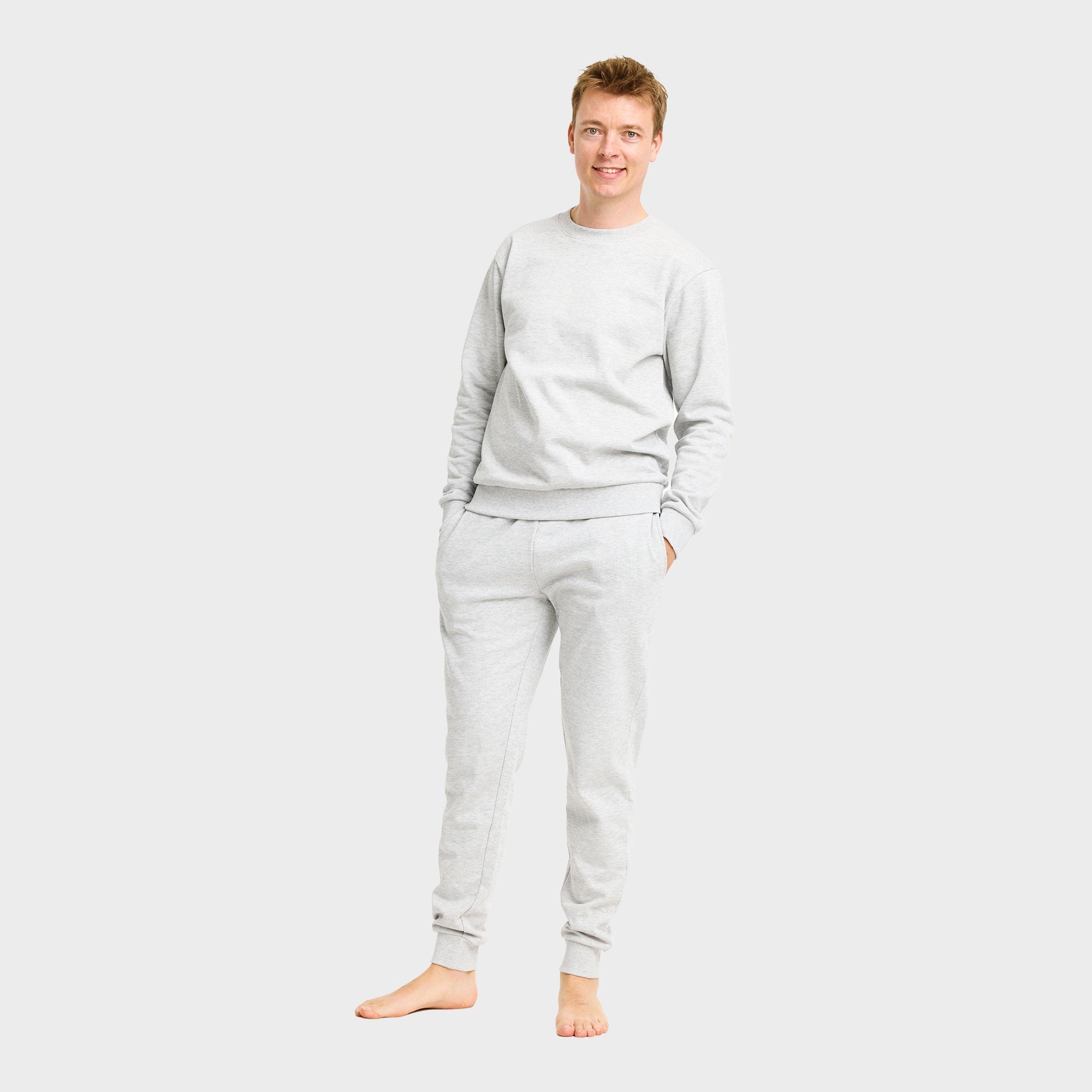 Sweatset grijs - Heren.