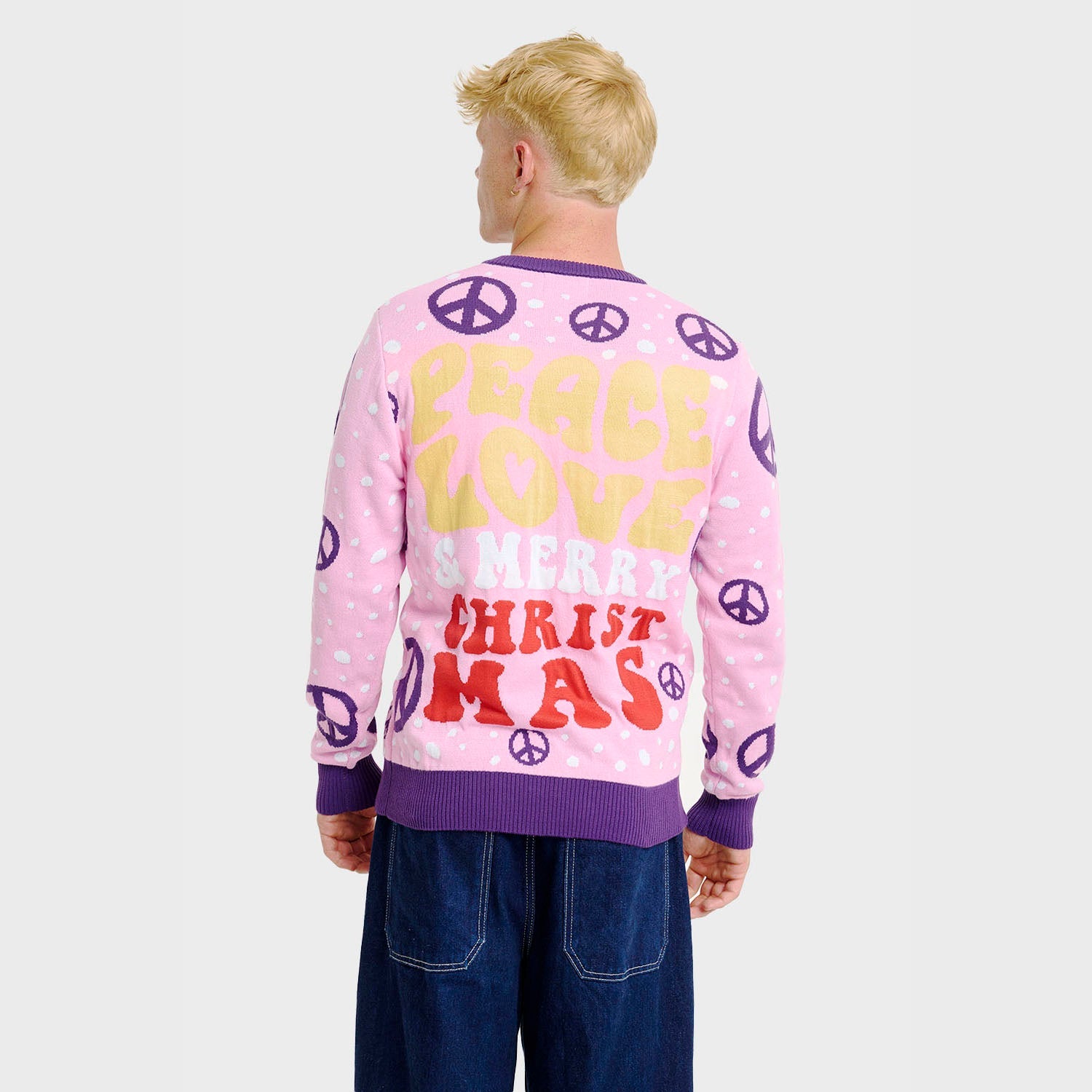 Hippie kersttrui – Heren