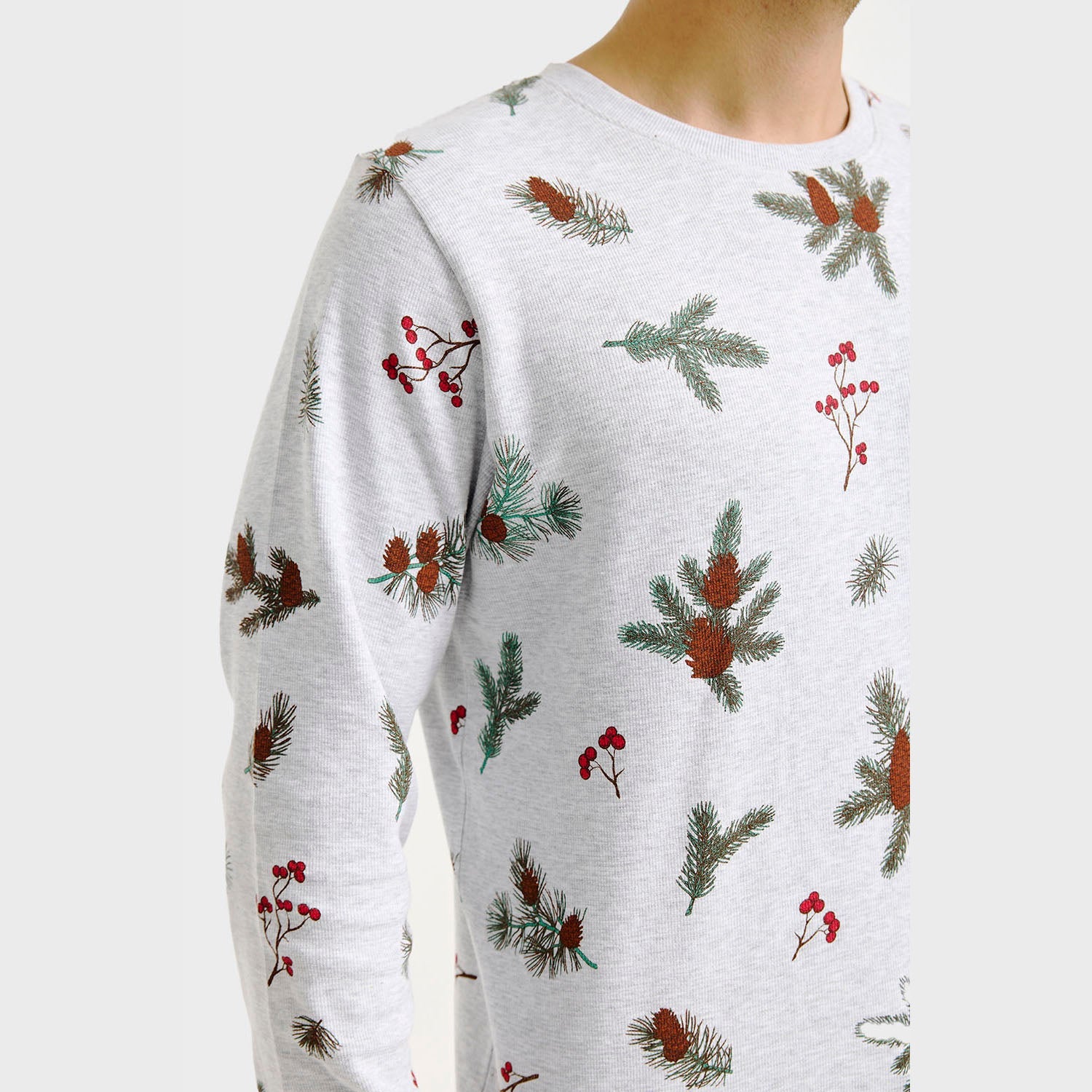 De geribde pyjama – Heren