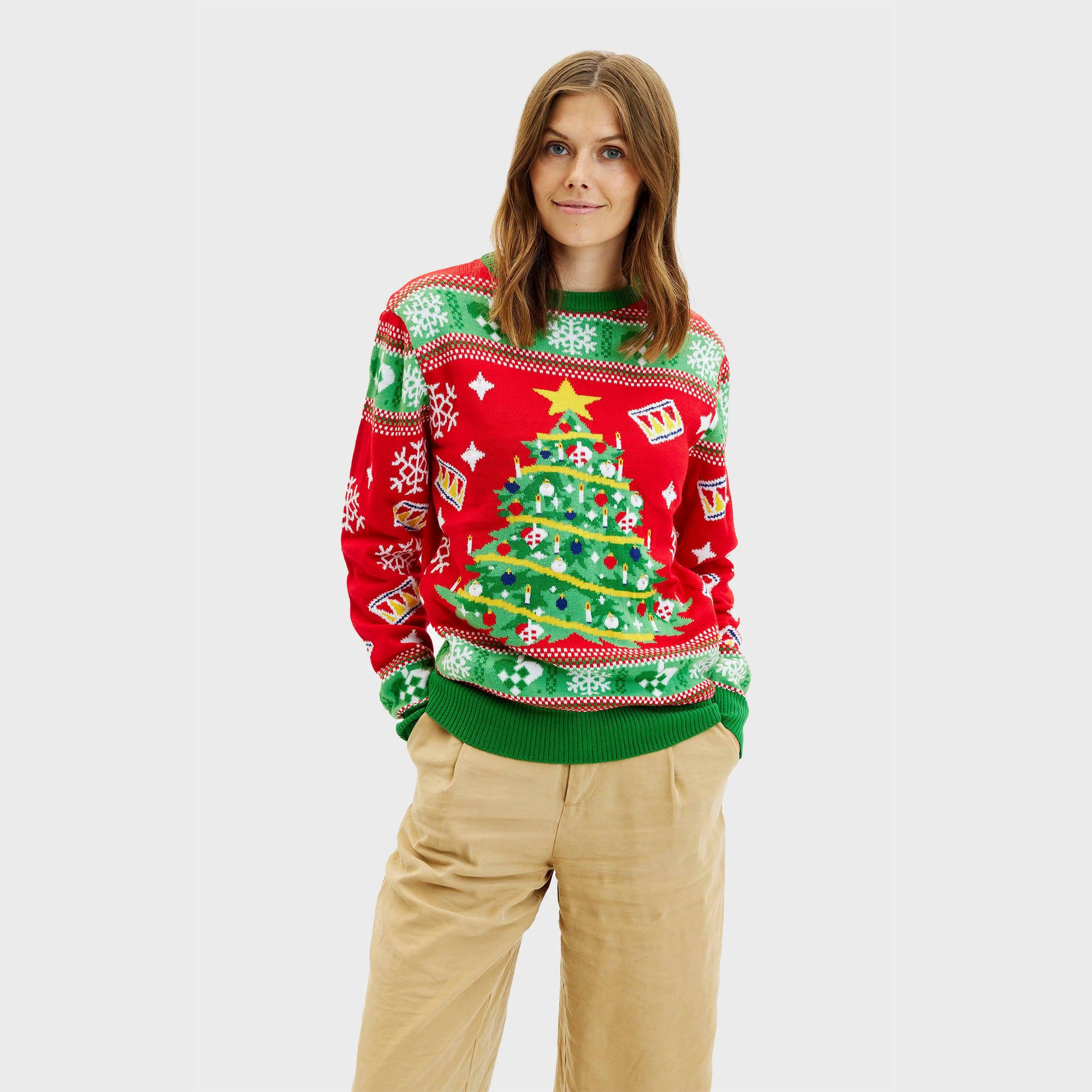 Kerstboom Kersttrui - Dames