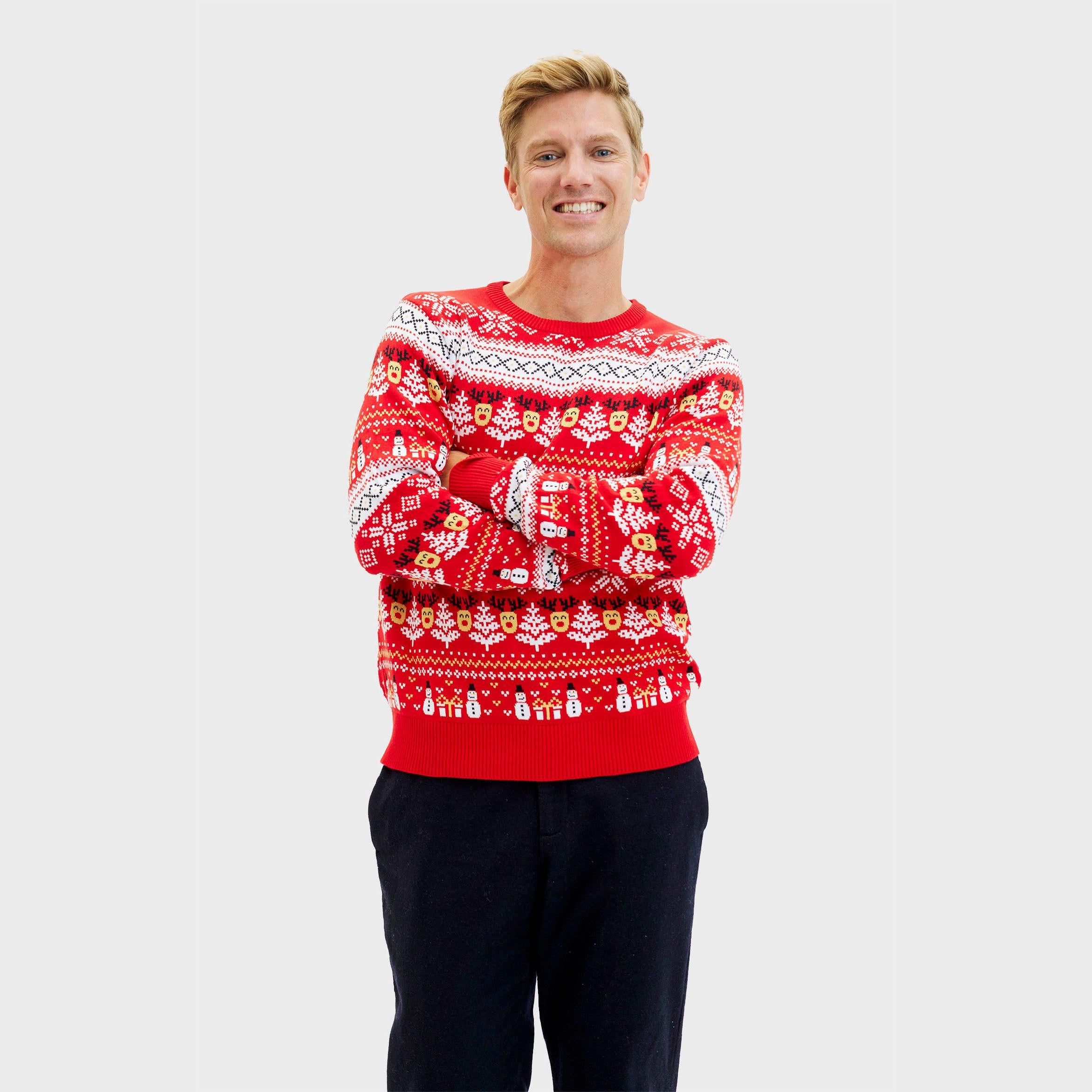 The Reinstyle kersttrui root - Heren.
