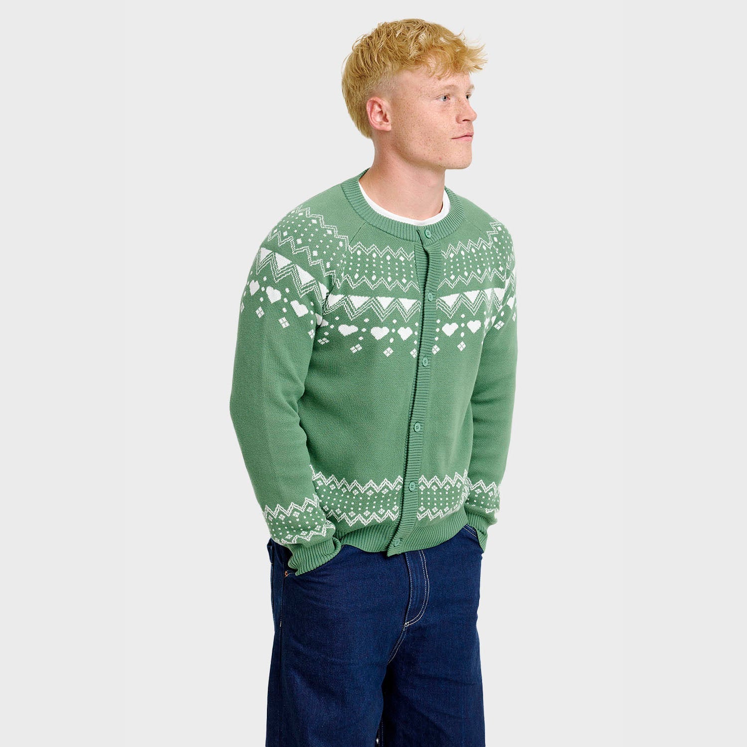 De Eenvoudige Cardigan  - Heren