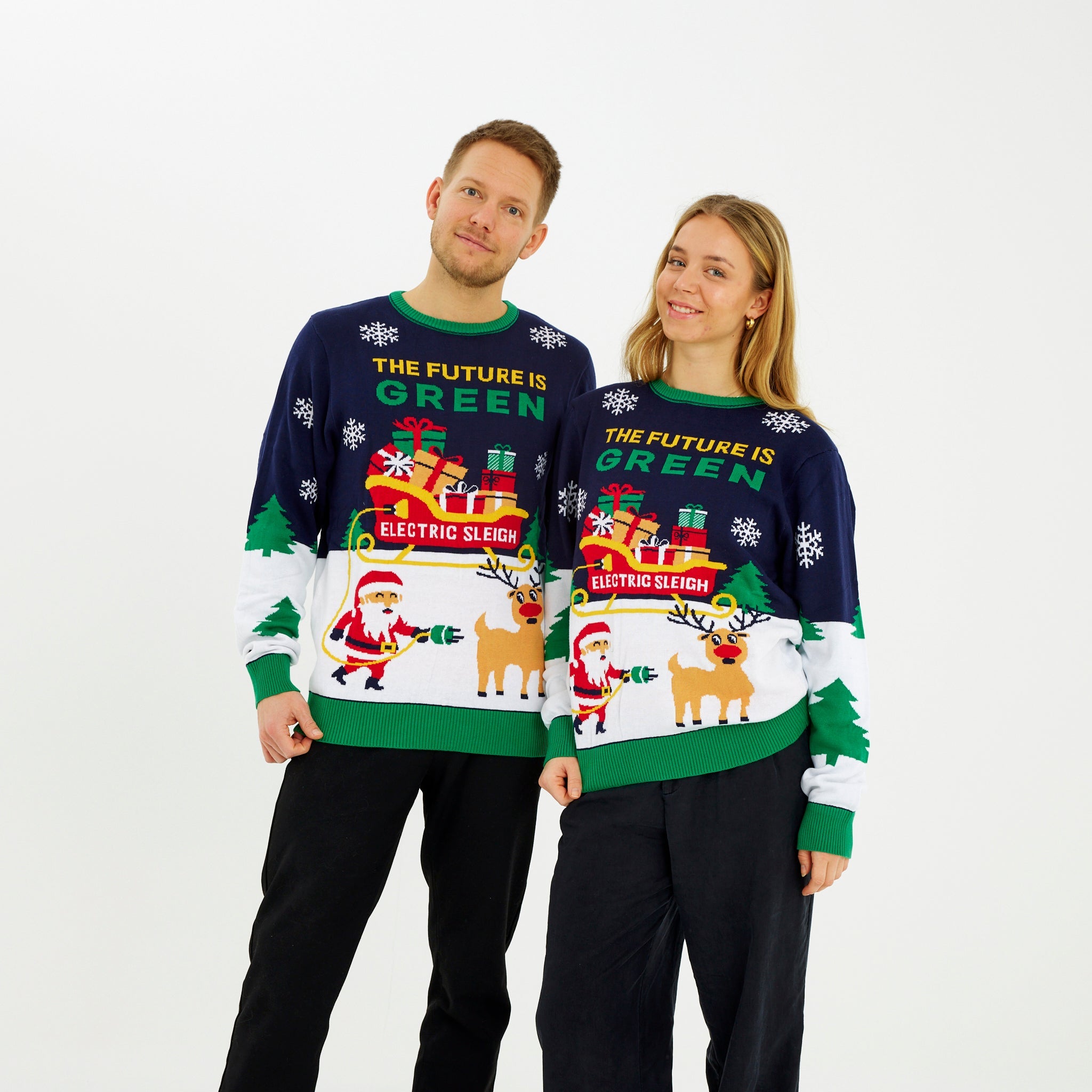 The Electric Christmas Sweater - Heren.