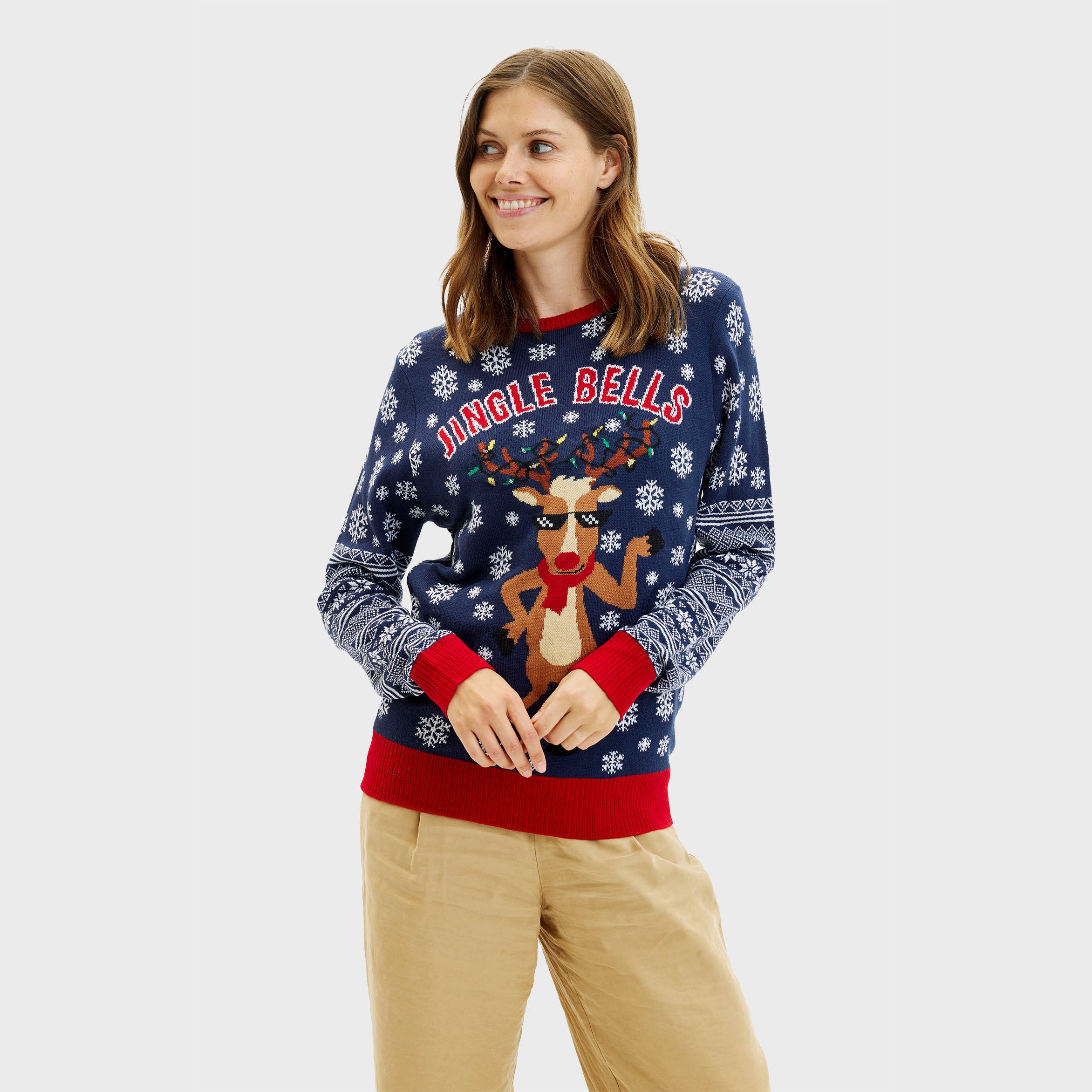 Jingle Bells Kersttrui - Dames