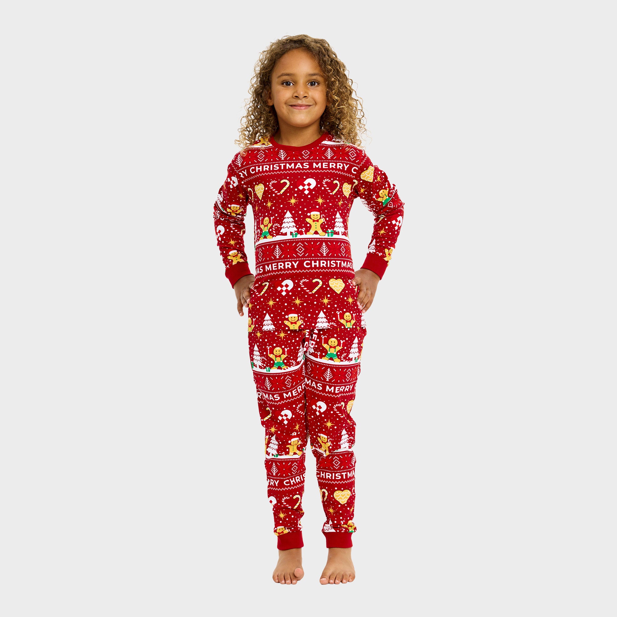 Christmas Cookie kerstpyjama rood – Kinderen